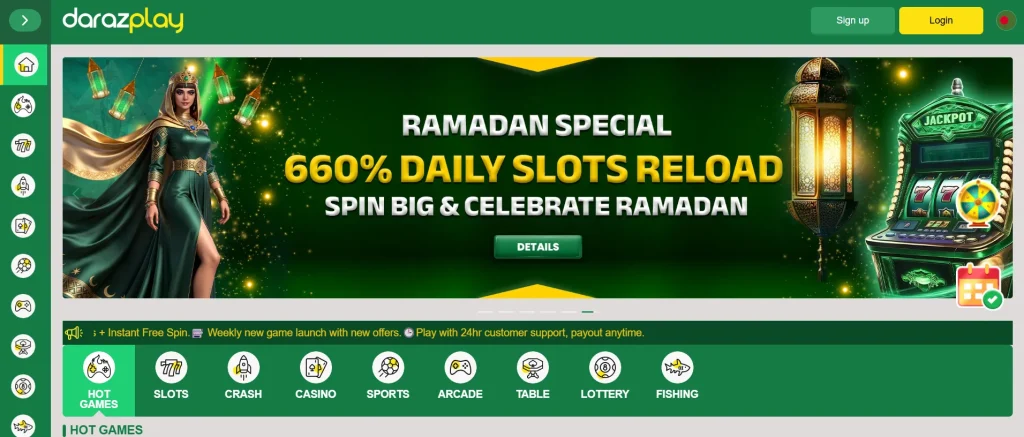 Darazplay Casino Games and Sports Betting 